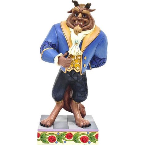 Disney Traditions Statuetta La Bestia La Bella e la Bestia Jim Shore Resina 24.1 cm