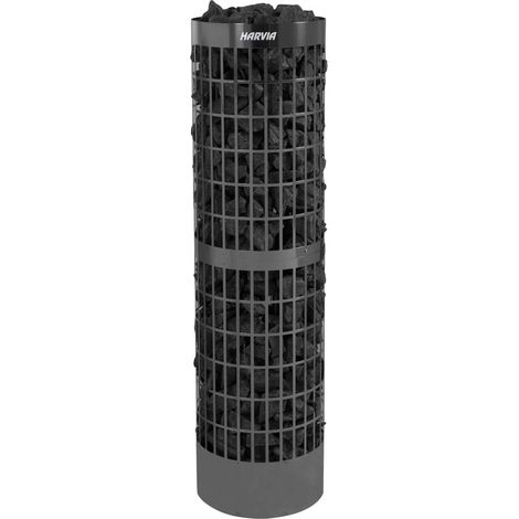 Harvia Cilindro Pro 10/13,2 kW Black Steel PC100E/135E Saunaofen Elektroofen Stahl schwarz