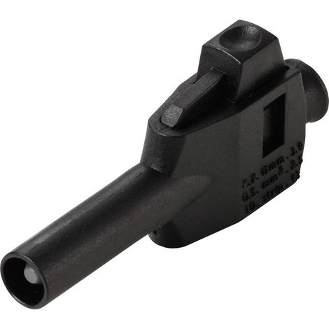 VOLTCRAFT MP-4 Spina da laboratorio con connessione a morsetto Spina dritta Ø perno: 4 mm Nero 1 pz. Bulk (1/5)