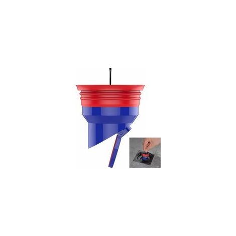 Clapet anti-refoulement pour sol de douche – Drainage rapide – Système autonettoyant – TPR et ABS – Dimensions 2.09x2.09 pouces – Compatible égouts 35-37mm (1/5)