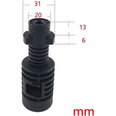 brun - Connecteur adaptateur de nettoyeur haute pression pour Bosch (vieux) Lavor, Stewins, Vax, Lance à Karc (1/4)