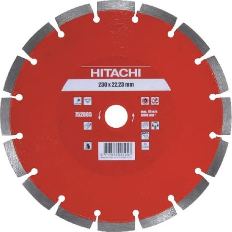 Disque diamant Ø125 al.22.2 seg.10 brique laser abrasif HIKOKI 752862 (1/2)