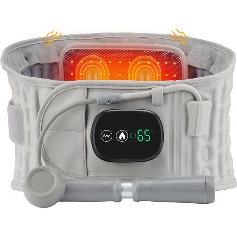 Ceinture gonflable, disque lombaire et masseur de taille, ceinture chauffante électrique avec lumière rouge. (1/5)