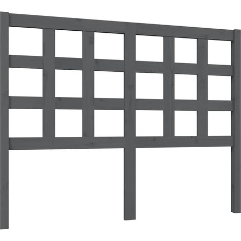 Maison Exclusive - Cabecero de cama madera maciza de pino gris 12 (1/5)