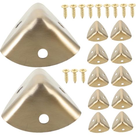 12 protège-coins décoratifs, inox, pour meubles et armoires (1/5)