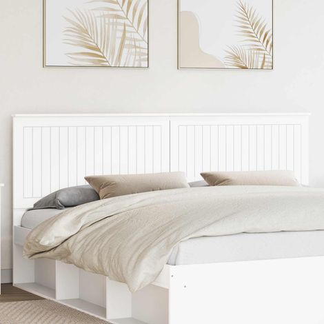 vidaXL Tête de lit Blanc Bois d'ingénierie (1/5)