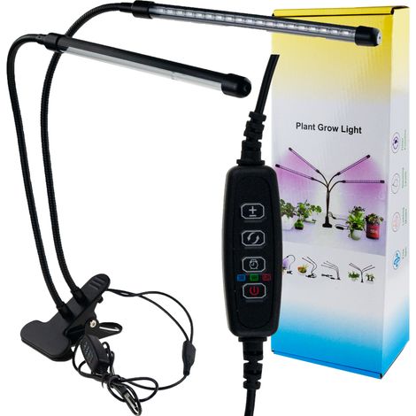 Lampe LED IM011 pour la croissance des plantes et des fleurs avec pince et minuterie réglable (1/4)