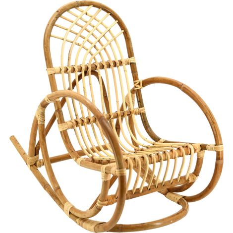 Rocking chair enfant en rotin naturel Rodéo