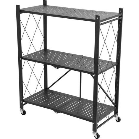 Regal Racks RAW3T, Metall, 3 Ablagen, 0870x720x340 mm, max. 50 kg/Ablage, tragbar, auf Rädern