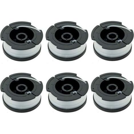 Paquet de 6 Bobines A6481 A6485 pour Black Decker Coupe Bordures (1/5)