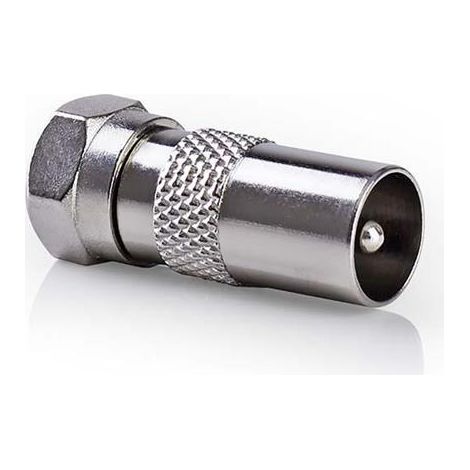 Decodificador nedis csgb41953me niquelado 75 ohm recto