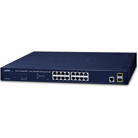Planet IPv4/IPv6, 16 pin 10/100/1000 Mbps, GS-4210-16T2S