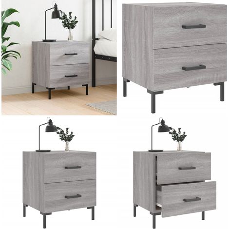 Nachttisch Grau Sonoma 40x35x47,5 cm Holzwerkstoff - Nachttisch - Nachttische - Home & Living (1/5)
