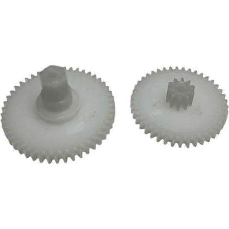 2 pièces de rechange pour engrenages de moteur à balais latéraux bleus pour iRobot séries 5, 6 et 7 ( ) (1/5)