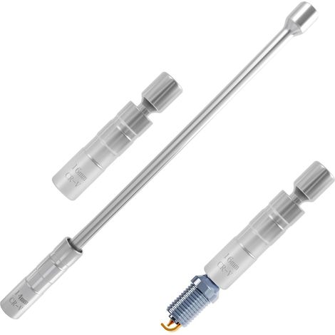 2 Douilles Bougie Magnétiques 14/16 mm – 12 Points, CR-V, Pivotante (1/5)