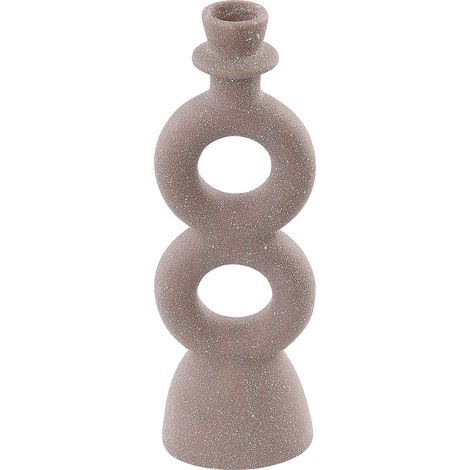 Kerzenständer NAOUSA Keramik 23 cm Beige