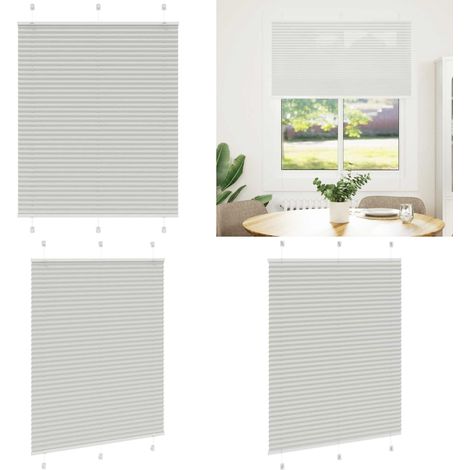 vidaXL Plissee Hellgrau 105x150 cm Stoffbreite 104,4 cm Polyester (1/5)