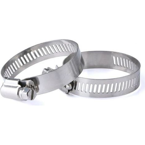 Lot de 4 colliers de serrage réglables 27-51 mm, en acier inoxydable 304, colliers de serrage métalliques (1/5)