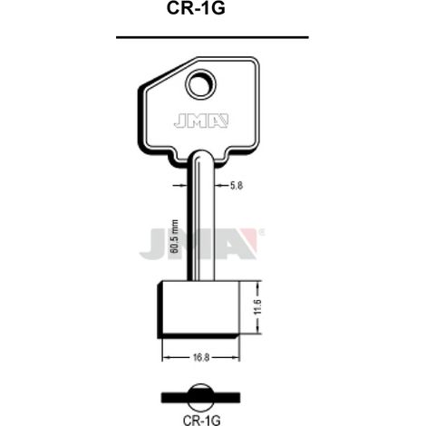 (10 u.) LLAVE EN BRUTO GORJA LATON