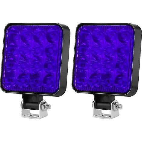 Projecteur LED ultra-lumineux à faisceau large, étanche, pour camion, bleu clair. (1/5)