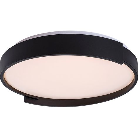 Plafoniera LED tonda Ø40 nera 24W dimmer con telecomando (1/5)
