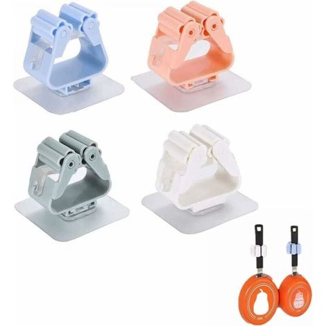 Piece Broom Holder for Wall Mounting, Broom Holder for Wall Mounting, Self-Adhesive Broom Holder for Wall Mounting, Self-Adhesive Broom Holder for Wall Mounting for Kitchen, Garden, Garage, Office, YM (1/4)