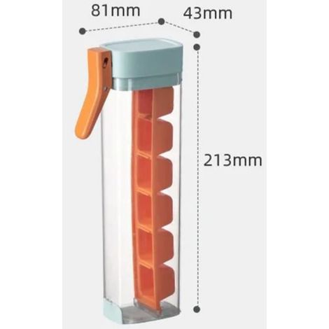 Bac À Glaçons - Silicone - Design Vertical - 213 X 81 X 43 Mm - Pour Bouteilles Étroites - 1 Pièce (1/4)