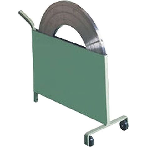 Maestri 8005231005925 Portareggia Metallica Caricamento Superiore Modello Carrellato con Vano Porta Sigilli colore Nero