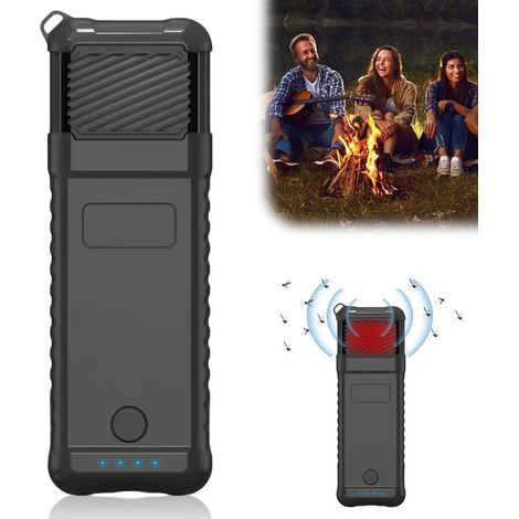 Répulsif anti-moustiques électrique portable USB avec 6 tampons anti-moustiques, destructeur d'insectes électrique multifonction, pour l'extérieur, le camping, les routards, les moustiques (1/5)