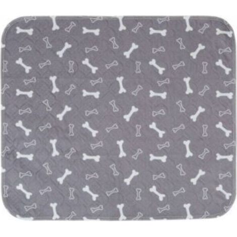 [NEVER USED] Set of 1 washable, reusable, super absorbent, leak-proof, non-slip dog training mat for cats and dogs - M: 80x70CM - Grey