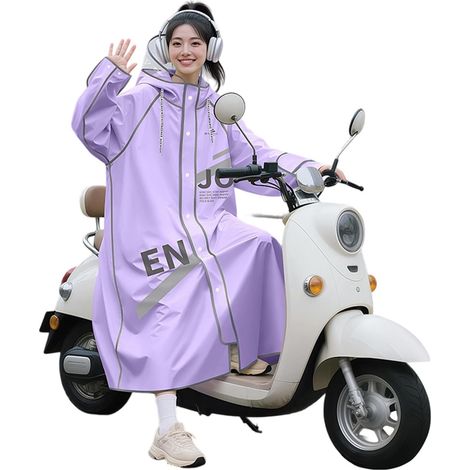 Imperméable épais pour moto en PVC EVA avec bandes réfléchissantes pour la conduite de nuit et une couverture étendue (1/5)