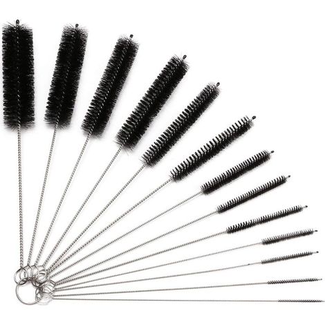 Tube Brosse de Nettoyage 13pcs Kit, Brosse de Nettoyage Tube pour Bouteille en Verre Bébé Biberon Bouilloire Clavier, Tuyau Brosses de Nettoyage (1/5)