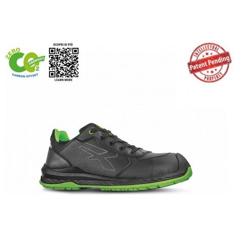 Zapatos de trabajo bajos U-Power Natural S3 CI SRC ESD - 43 (EU) - Nero/Verde
