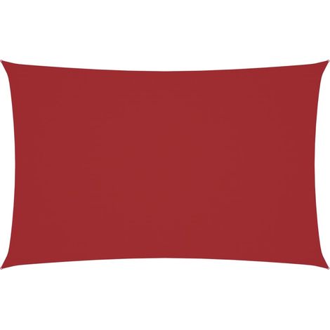 Maison Exclusive - Toldo de vela rectangular tela Oxford rojo 2x4