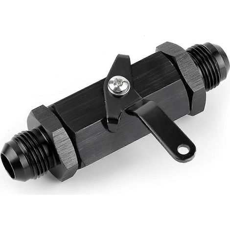 Clapet anti-retour Y974 -10AN en alliage d'aluminium, pour tuyau de carburant AN10, noir. (1/3)