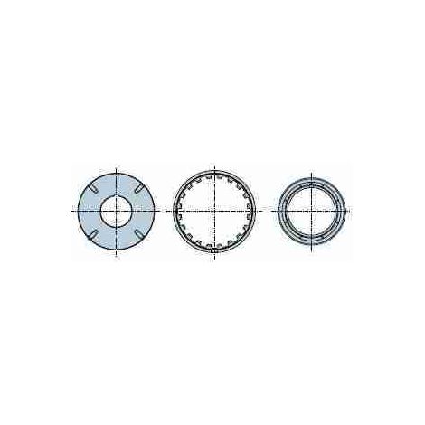 Nice 517.21592 - Rond 159x4,5 mm avec fori filettati M8 roue + 2 corone ad encliquetage una sull'altra