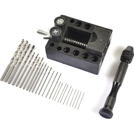 Hand Drill Set Pin Vise With Mini Twist Drill Bits For DIYJewelry Making Multipurpose Rotary Tool