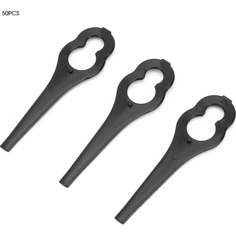 50 lames de coupe-bordures en plastique pour tondeuse à gazon BOSCH ALM 28 30 (noir) (1/5)