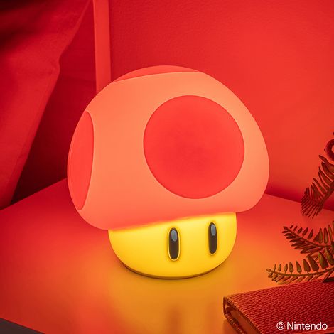 Paladone Super Mario Mushroom SquishyGlo Light - Licencia oficial
