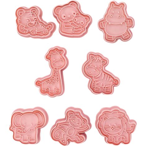 8 emporte-pièces, animaux, plastique, alimentation, gâteau, décoration, enfants, cuisine (1/5)