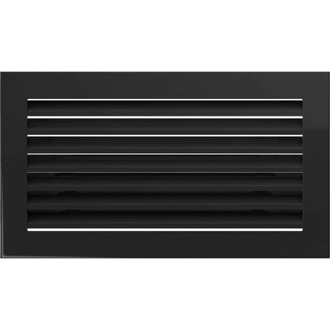 KRATKI griglia di ventilazione griglia camino FRESH 17cm x 17cm nero (1/5)