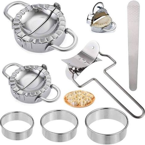 Moule à boulettes - PZCC - Kit 11 pièces - Acier inoxydable 304 - Coupe ravioli - Accessoires cuisine (1/5)