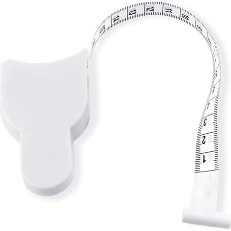Ruban à mesurer souple, lot de 2 rubans à mesurer rétractables pour le corps (forme en Y, blanc) (1/5)