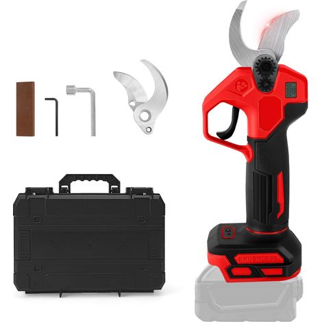 Élagueur sans fil - Sécateur sans fil - Compatible avec la batterie 18 V - Diamètre de coupe : 30 mm - Avec lame de rechange pour un jardinage facile et un élagage des arbres (sans batterie) (1/5)