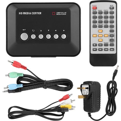 Mini lecteur multimédia HDMI 1080P audio vidéo publicitaire, prise UK 100-240V, prise en charge carte SD. (1/5)