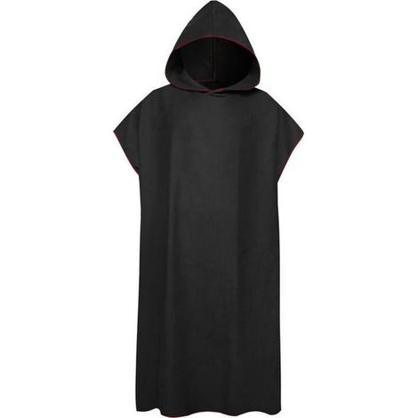Surf Poncho Serviette a langer Peignoir a sechage rapide avec capuche Couverture de plage en microfibre Serviette de bain Serviette de bain Combinaison Poncho de plage pour adultes,modele:No (1/5)