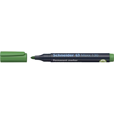 Schneider Schreibgeräte Maxx 130 113004 Marqueur permanent vert résiste à l'eau: oui D44165 (1/4)