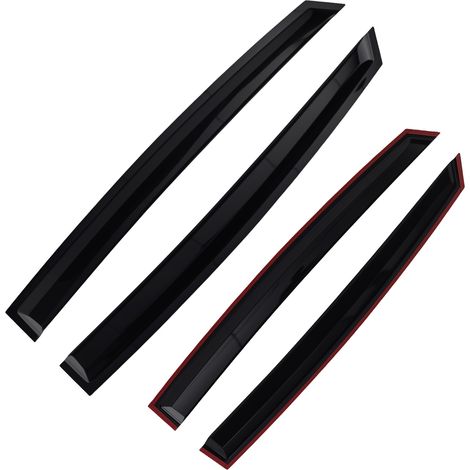 4x Wind Deflectors for Ford Focus III MK3 5-Door 2011-2018 Black Tinted (1/5)