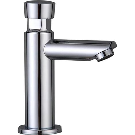 Robinet de lavabo, cuivre, temporisé, eau froide, pour vasque (1/5)