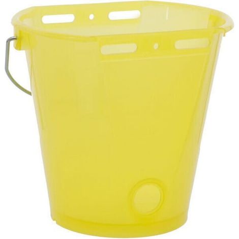 Secchio alimentazione giallo trasparente 8 L KERBL 14267
